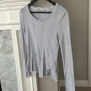 Splendid Long-Sleeve Peplum Top